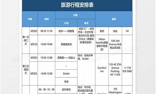 广州旅游路线安排表_广州旅游路线安排表最新